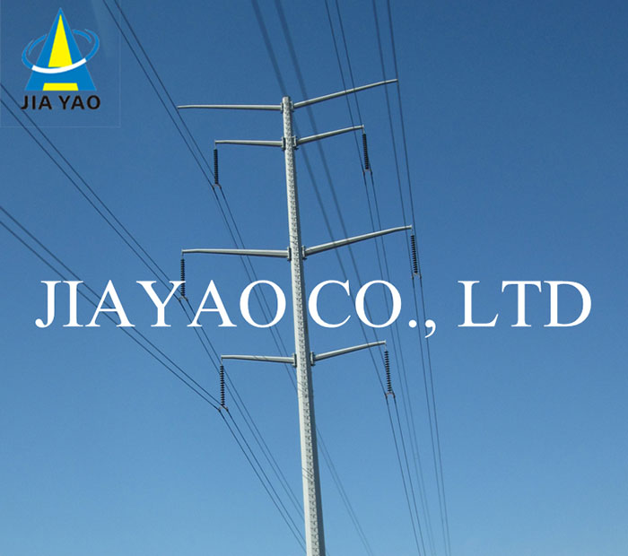 Hot Dipped Galvanized Eight Side Shape Power Transmission Tower