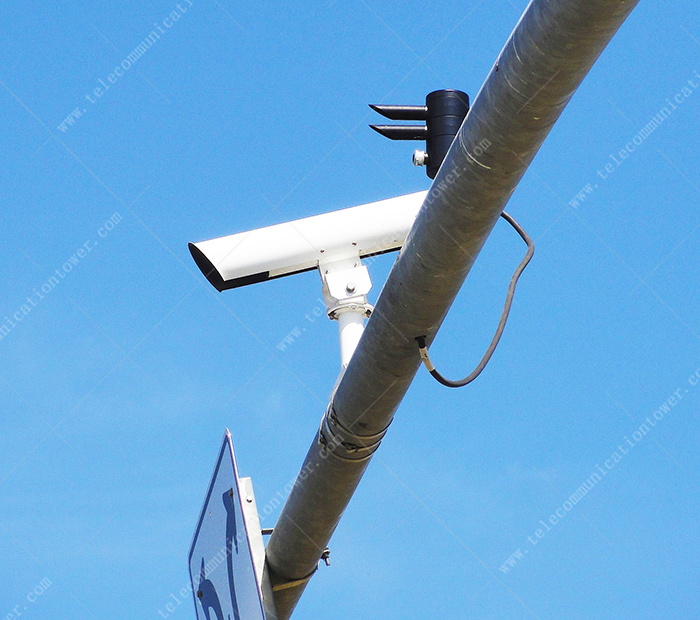 Steel Road Signs Traffic Camera Pole