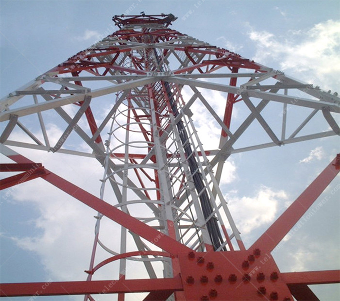 Hot Dipped Galvanized Antenna Self-Supported Lattice Tower