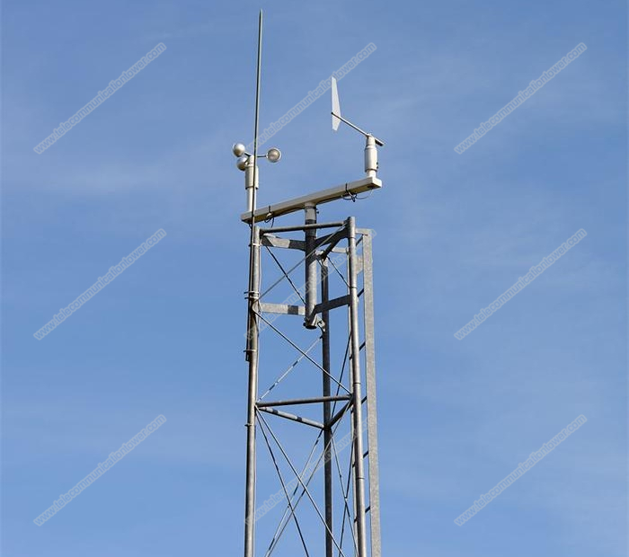 Anemometer Wire Supporting Guyed Tower