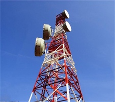 Steel 4-Leg Microwave Antenna 5km Wifi Tower