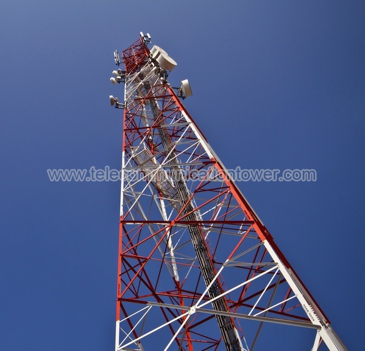 Steel Cellular Isp Wifi Self Supporting Communication Tower