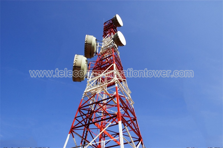 Steel Cellular Isp Wifi Self Supporting Communication Tower