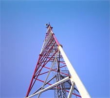 3 Legged Tubular Lattice Steel Telecommunication Tower