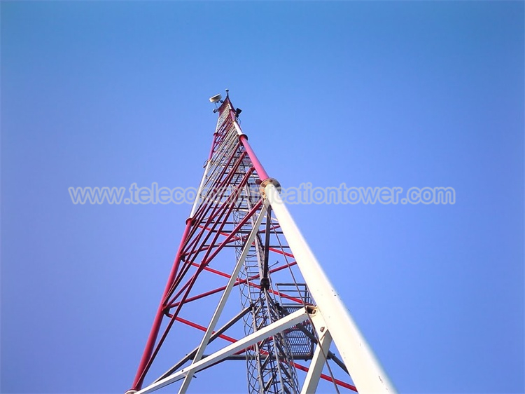 Hot Dip Galvanized Four Legs Telecom Tower