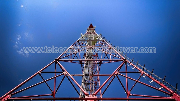 Hot Dip Galvanized Four Legs Telecom Tower