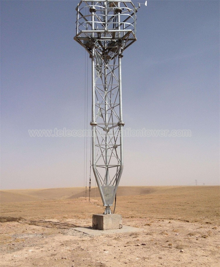 Guyed Wire Wind Measurement Tower