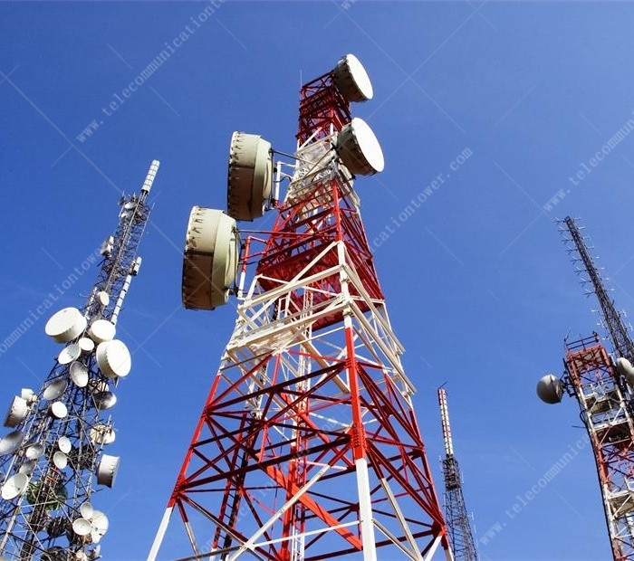 Factory Price 4-Legged Angle Steel Microwave Antenna Lattice Tower