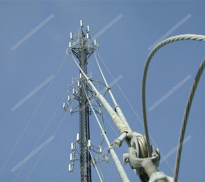 Guyed Wire Communication Tower