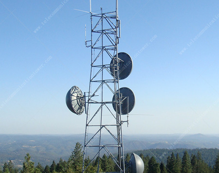Three-Legged Tubular Communication Steel Tower