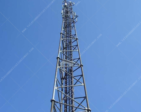 30m Hdg Galvanized Telecom Antenna Lattice Three Legged Tubular Steel Tower