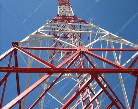 Steel Telecommunication Bts Antenna A572 Steel Wifi Cell Tower