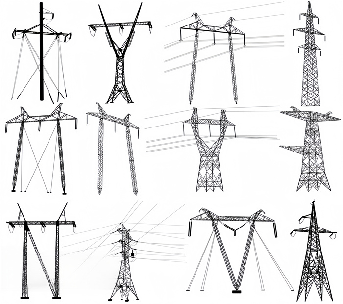 110KV 220KV Hot Dip Galvanized Power Line Tower High Voltage Power Electric Transmission Tower