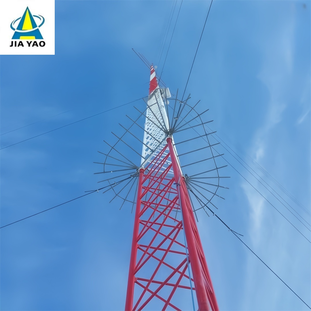 48 52M Budget Friendly Guyed Wire Tower For Broadcast Signal Transmission Project 48 52M Budget Friendly Guyed Wire Tower For Broadcast Signal Transmission Project