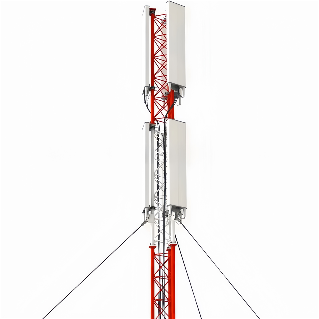 48 52M Budget Friendly Guyed Wire Tower For Broadcast Signal Transmission Project 48 52M Budget Friendly Guyed Wire Tower For Broadcast Signal Transmission Project