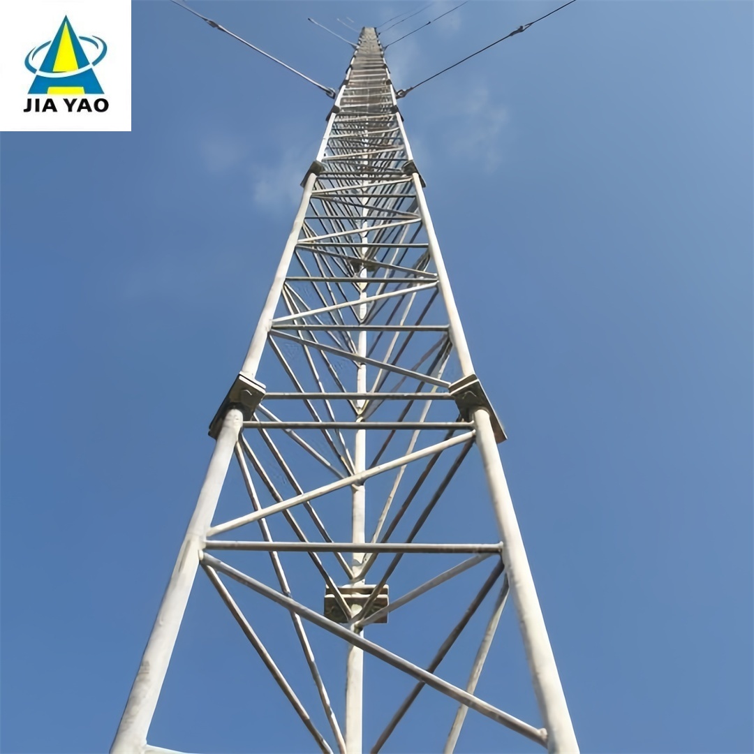 48 52M Budget Friendly Guyed Wire Tower For Broadcast Signal Transmission Project 48 52M Budget Friendly Guyed Wire Tower For Broadcast Signal Transmission Project