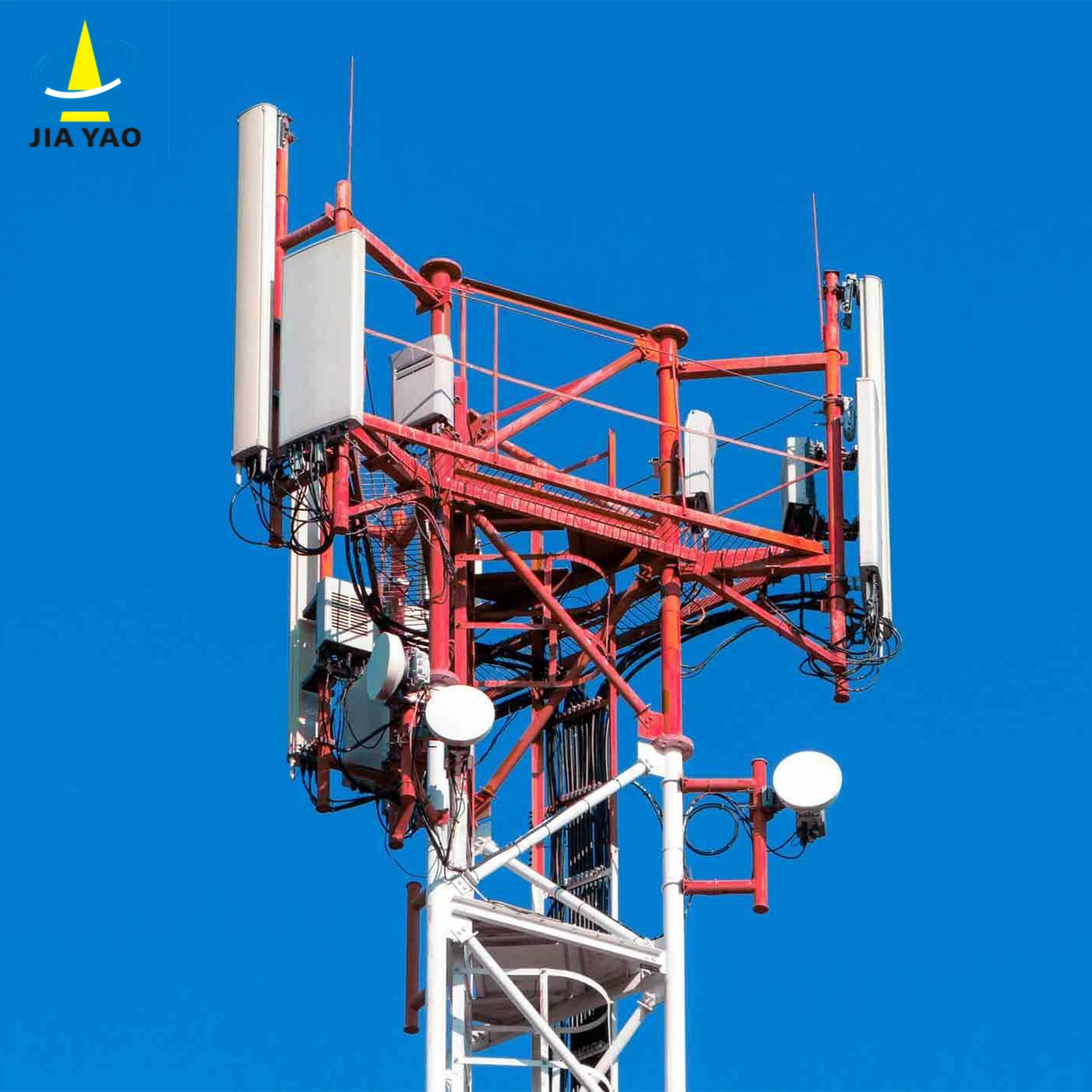 80m Steel 3-Legged Tubular LTE Telecom Tower with Shelter for ISP 80m Steel 3-Legged Tubular LTE Telecom Tower with Shelter for ISP