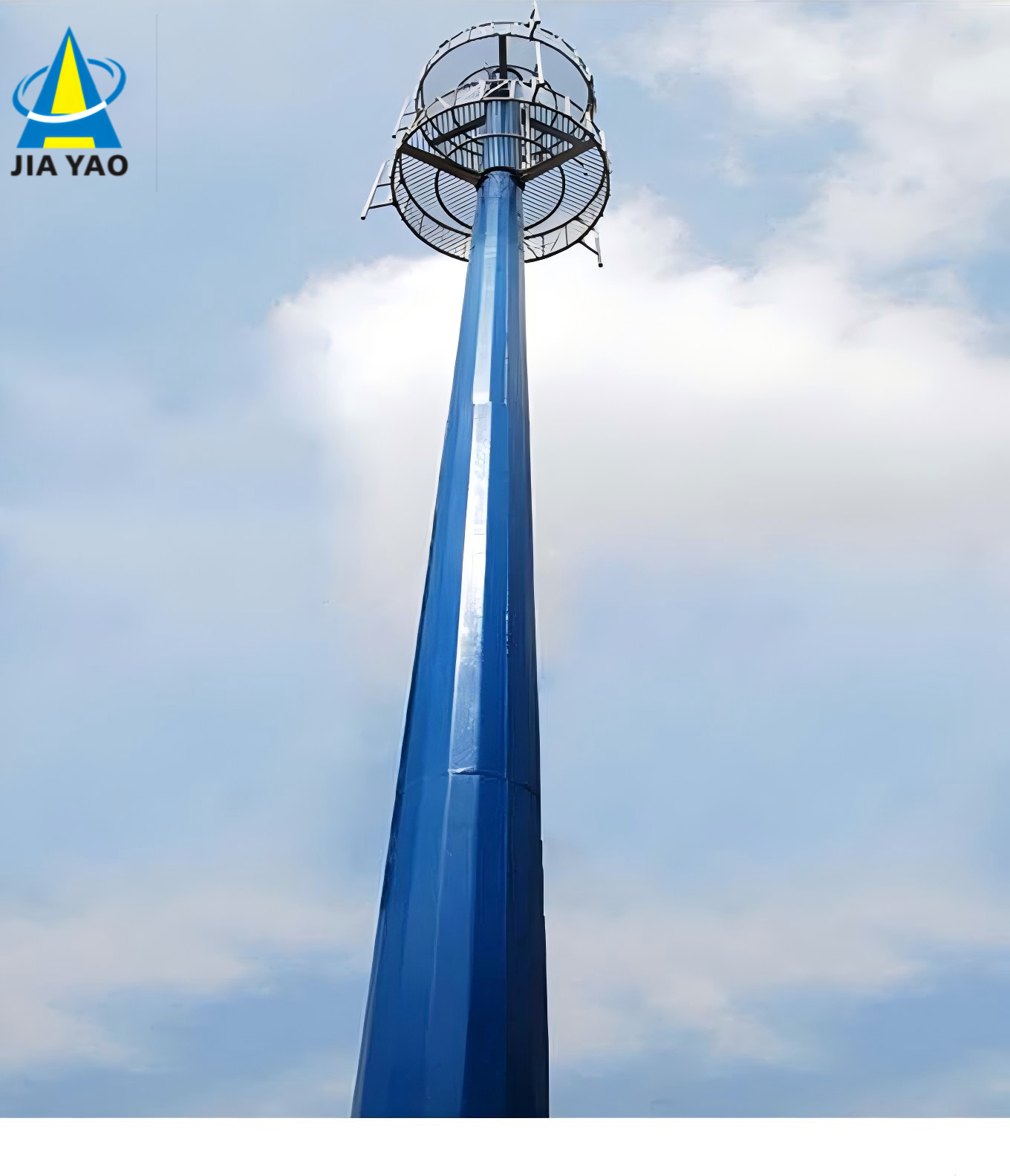 12m 30m 45m Monopole Telecommunication Tower with Flange Connection for 4G 5G Signal Site
