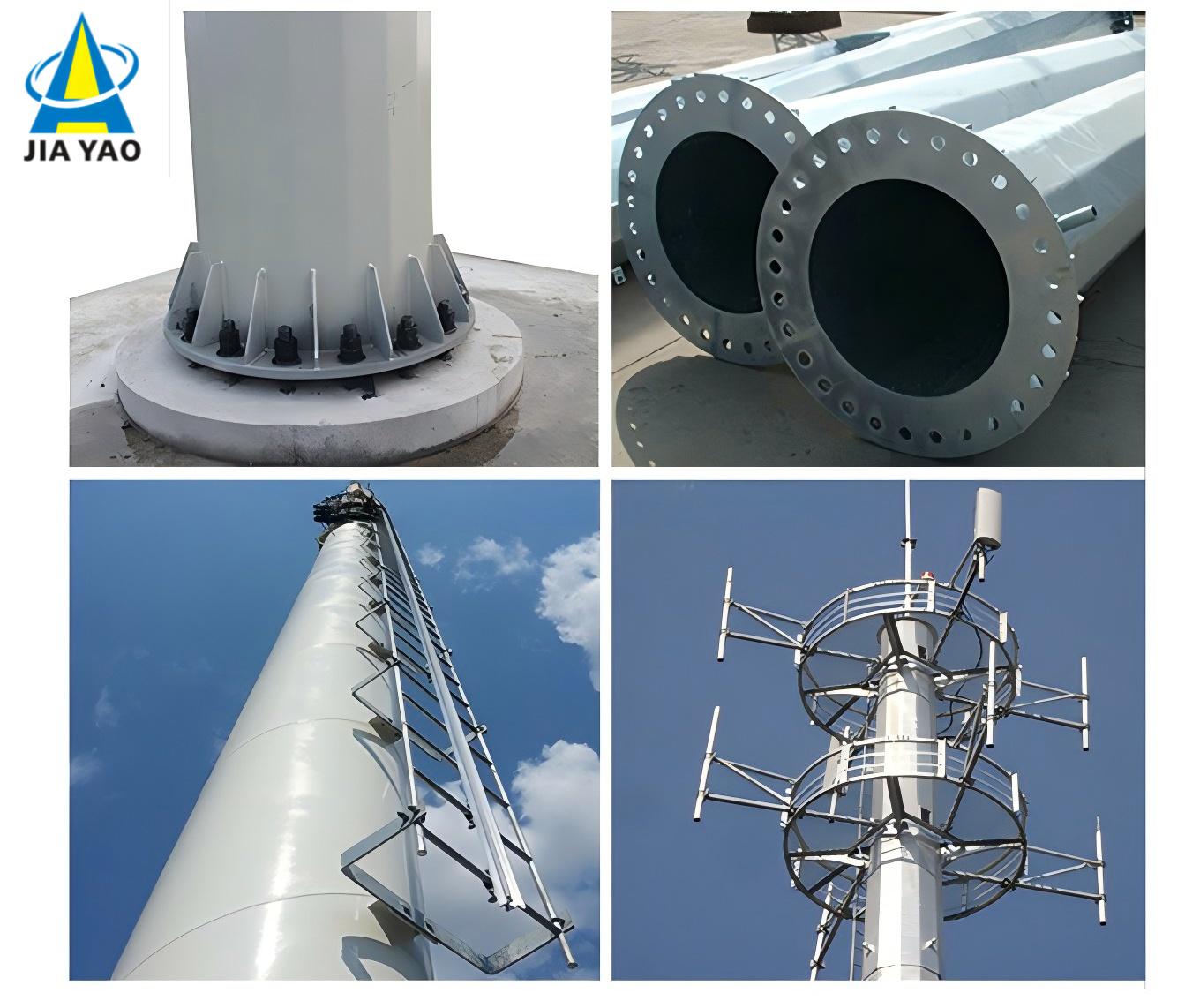 12m 30m 45m Monopole Telecommunication Tower with Flange Connection for 4G 5G Signal Site 12m 30m 45m Monopole Telecommunication Tower with Flange Connection for 4G 5G Signal Site
