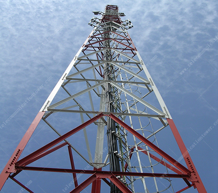 Steel 3-Leg Mobile Phones Gsm Signal Antenna Telecom Shelter Tower