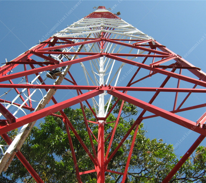 Steel 3-Leg Mobile Phones Gsm Signal Antenna Telecom Shelter Tower