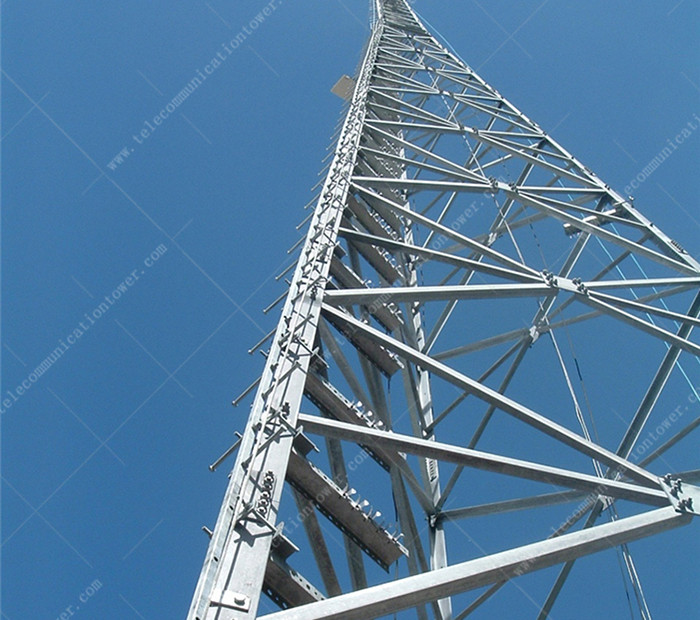 Steel 3-Leg Mobile Phones Gsm Signal Antenna Telecom Shelter Tower