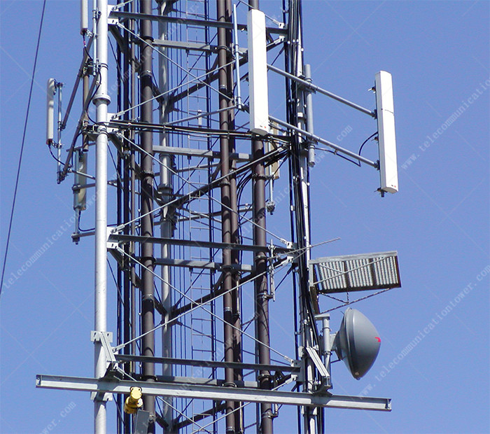 3 Legs Tubular Steel Telecom Gsm Antenna Wifi Bts Cell Phone Towers