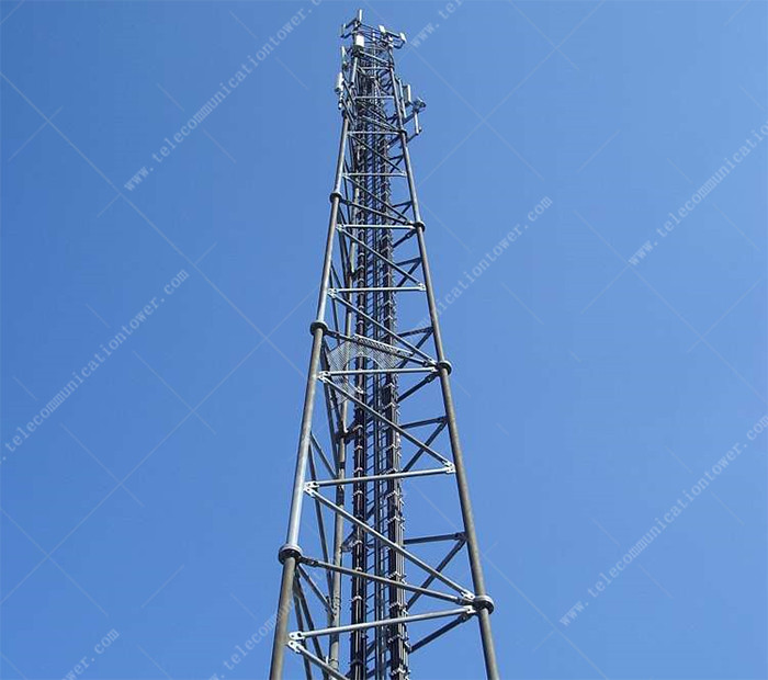 Hot Dipped Galvanized Antenna Telecom Shelter 4g Base Station Lattice Tower