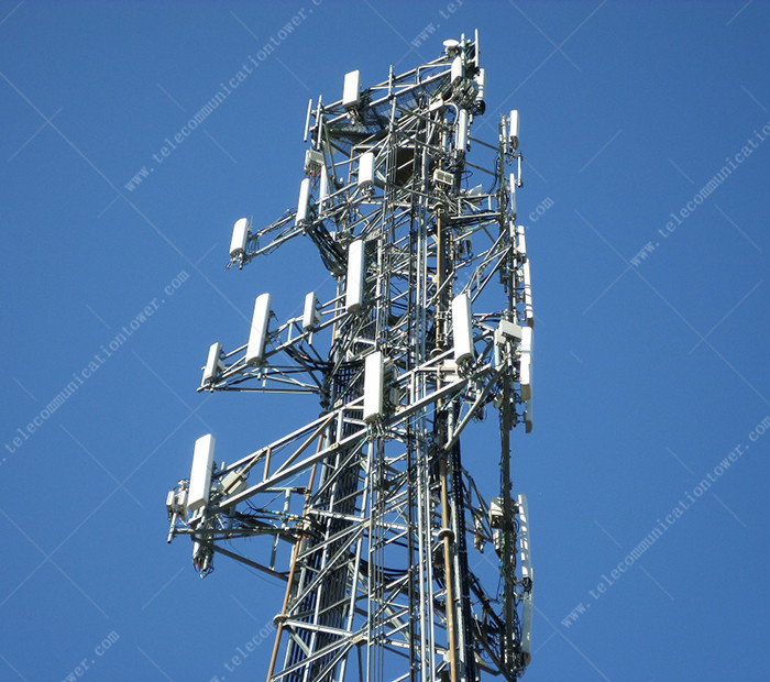 GSM Telecom 3 Legs Tubular Steel Radio Antenna Tower