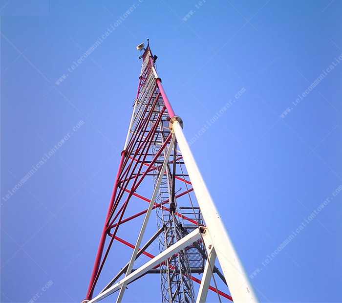 Steel Isp 80m Telecom Shelter Self Supporting Tower