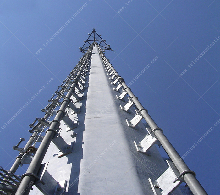 Steel Structure Factory Telecom Shelter Monopole Tower