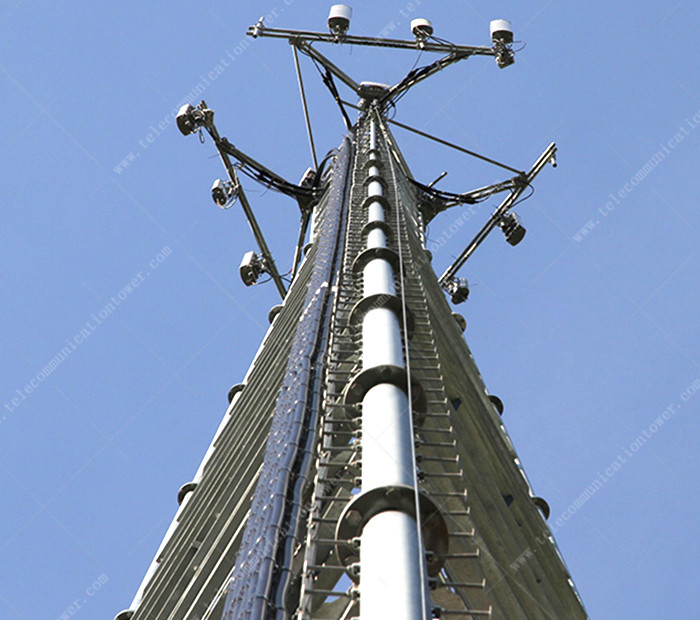 3 Legged Tubular Lattice Steel Telecommunication Tower