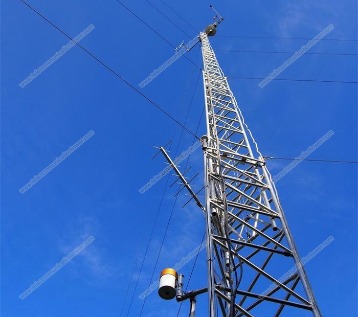 Guyed Wire Wind Measurement Tower