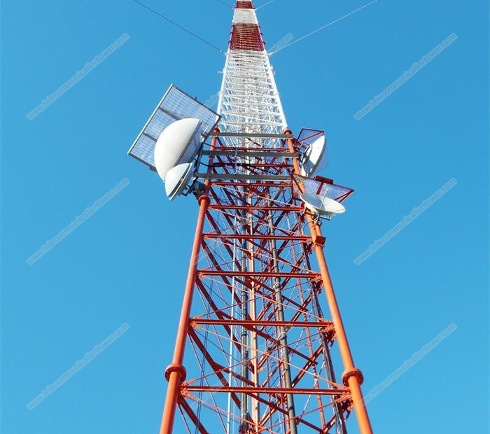 Guyed Wire Communication Tower