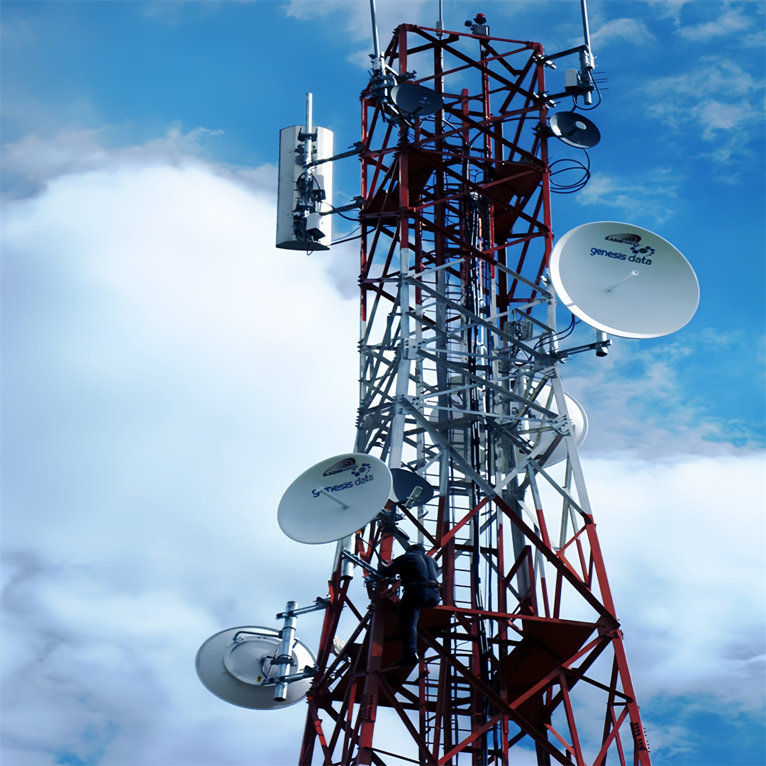 Hot Dip Galvanized Mobile Phone Signal Bts Telecommunication Tower