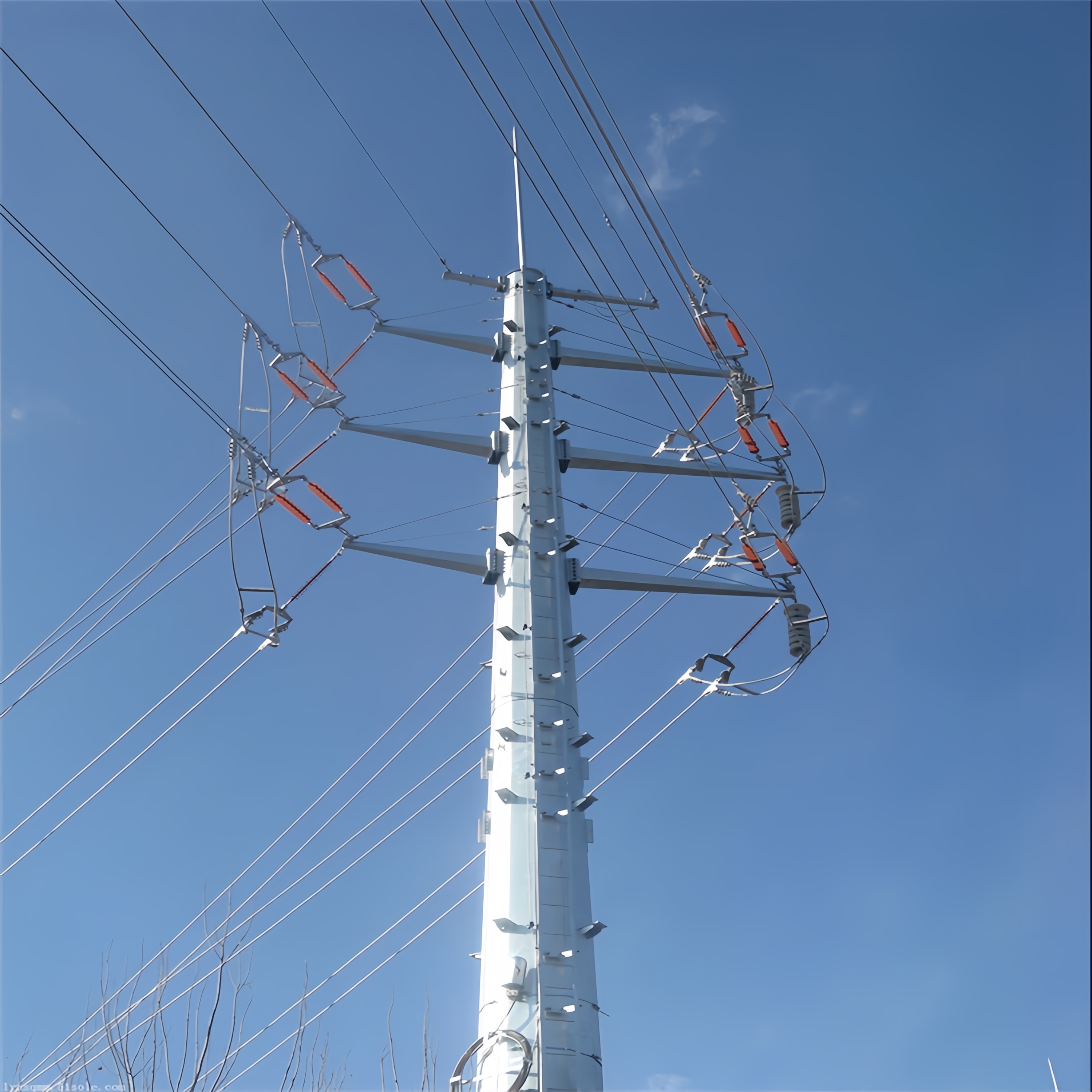 5 10 20 30 40 50 60 70 80 100M 33KV To 110KV Transmission Line Electrical Power Angle Iron Tower