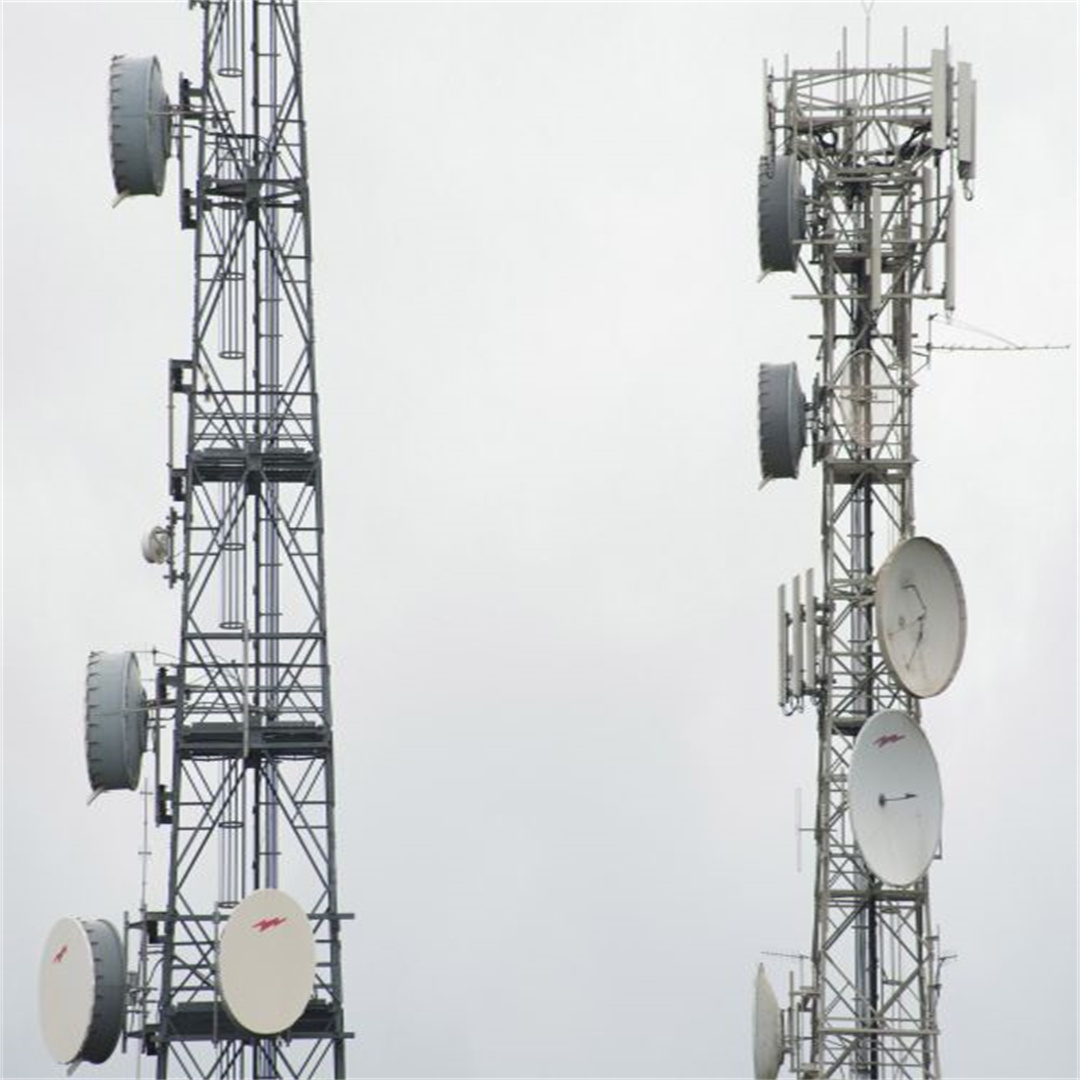 Galvanized Steel Telecommunication Towers With Wind Resistant Design for Outdoor Communication