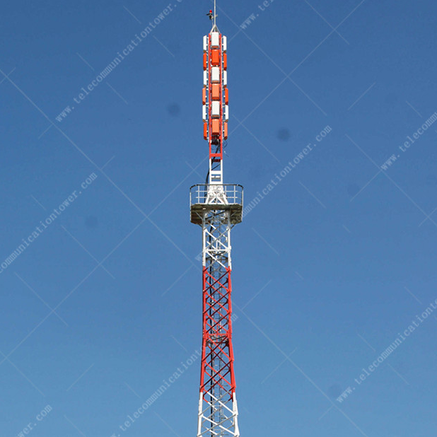 Hot Dipped Galvanized Antenna Landscape 4-Leg Lattice Tower