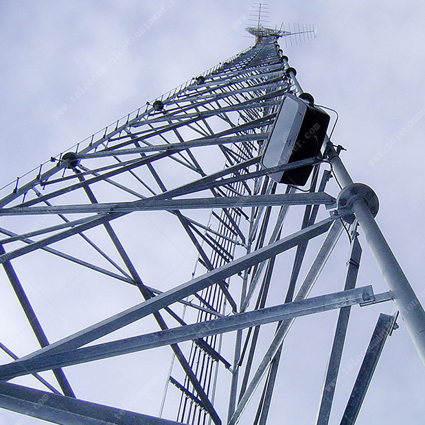3 Legs Tubular Steel Telecom Gsm Antenna Wifi Bts Cell Phone Towers