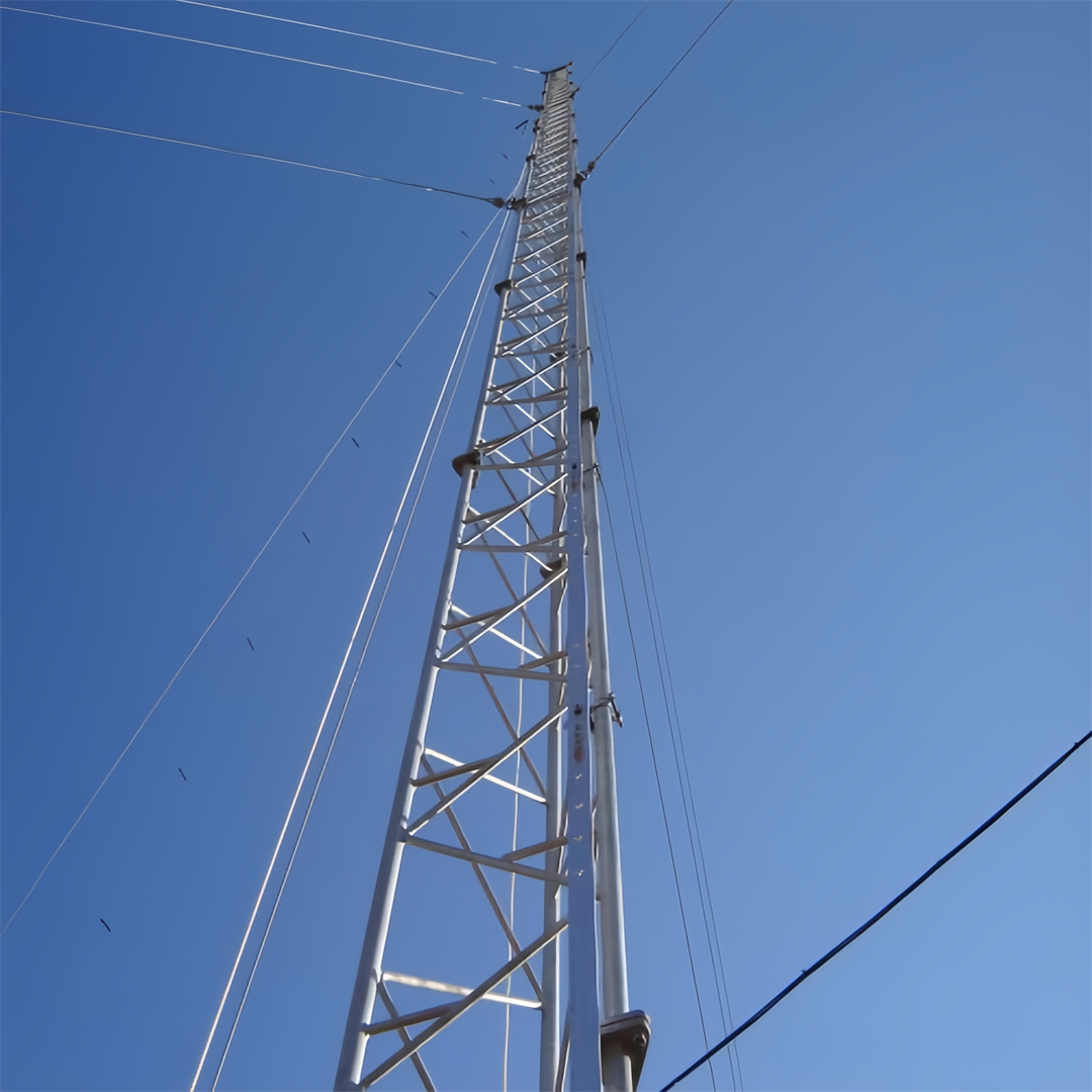 Custom Design Guyed Telecom Tower Multi Antenna Compatible For Urban Edge Network Upgrade