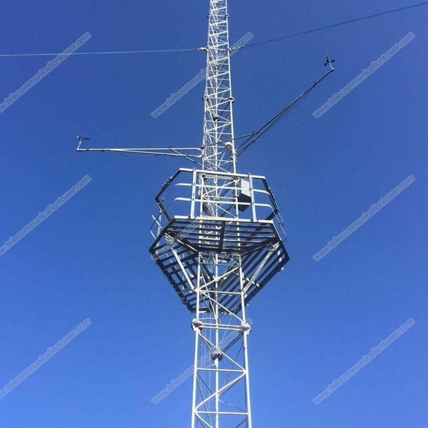Guyed Wire Wind Measurement Tower