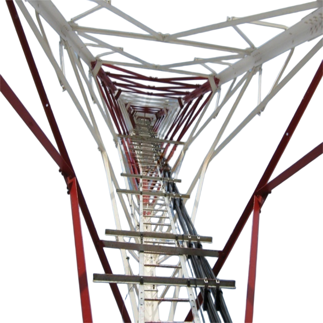 3 Legged Angular Hot Dip Galvanized Tower For Mobile Network And Broadcast Antenna