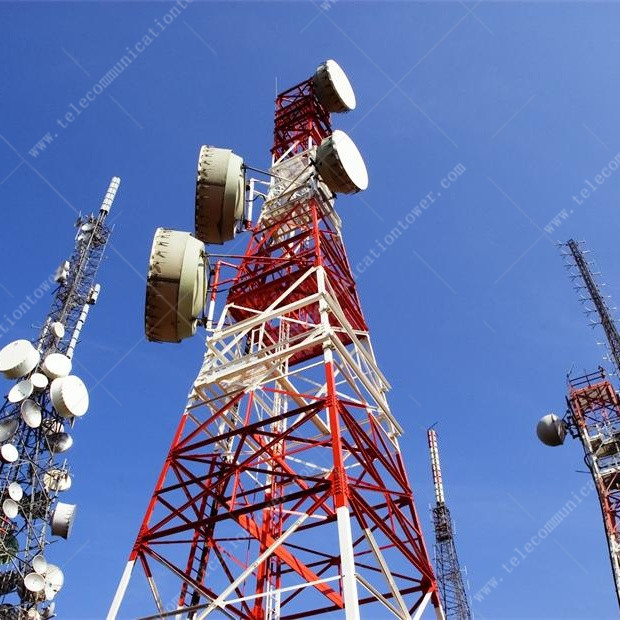 Factory Price 4-Legged Angle Steel Microwave Antenna Lattice Tower
