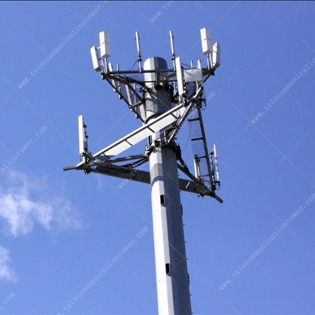 30 Meter Monopole Painting Coating Wifi Tower