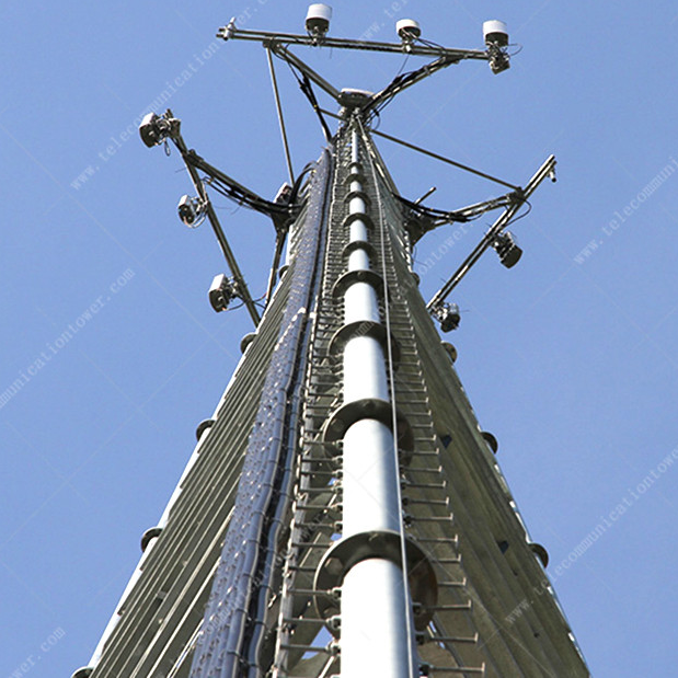 GSM Telecom 3 Legs Tubular Steel Antenna Tower
