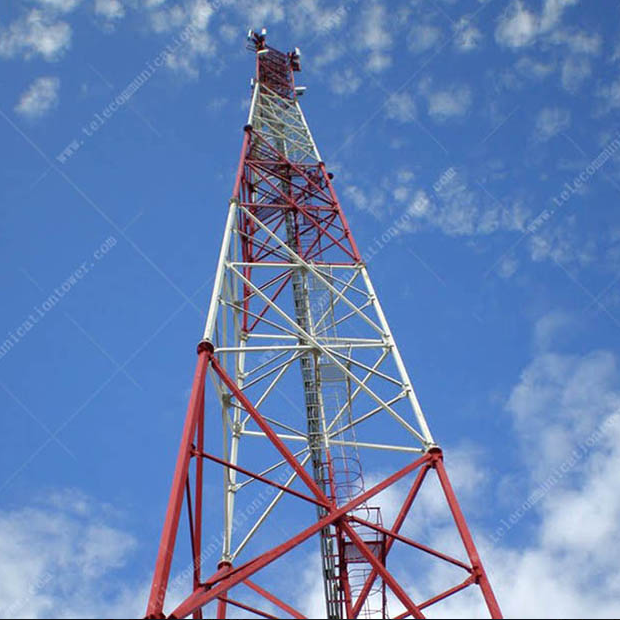Hot Dip Galvanized Three Legs Telecom Tower