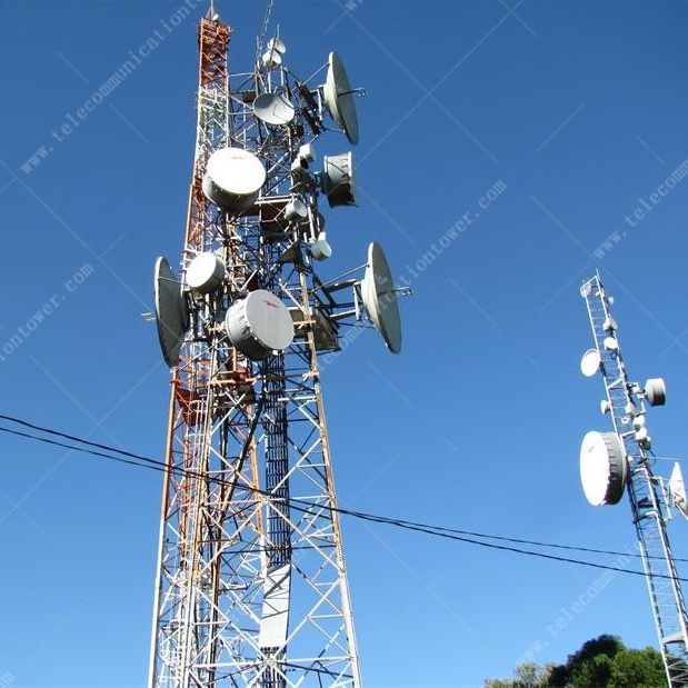 3 Legged 4G Wireless Telecommunication Tower