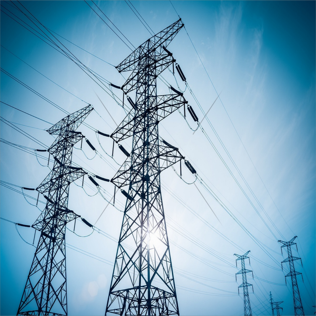 Power Transmission Tower Galvanized Steel 35m High Voltage Electric Grid Urban Areas Stable