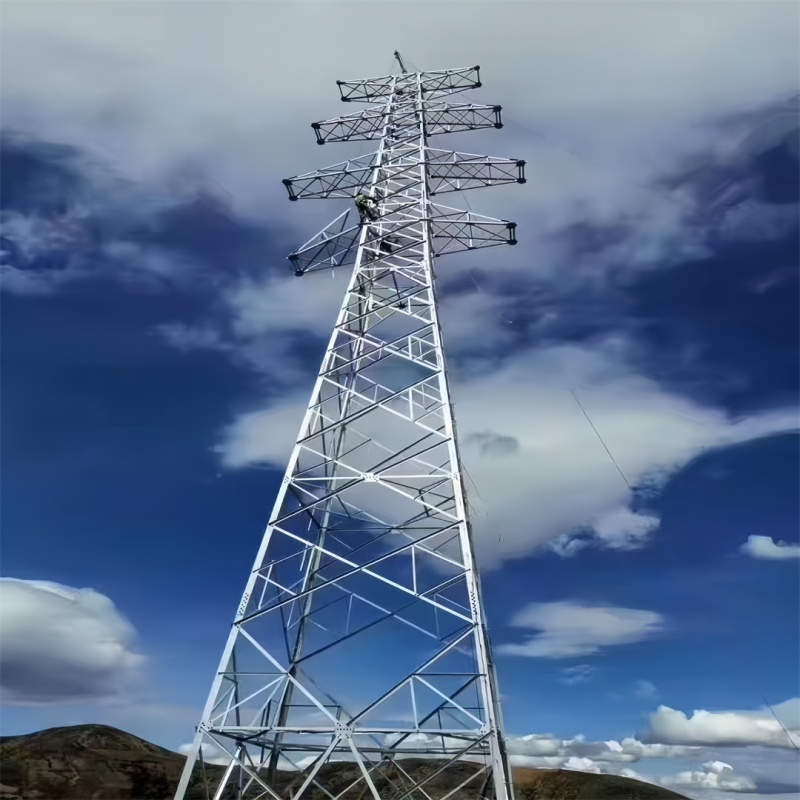 Galvanized Power Tower Lightweight For Remote Area Electrical Infrastructure