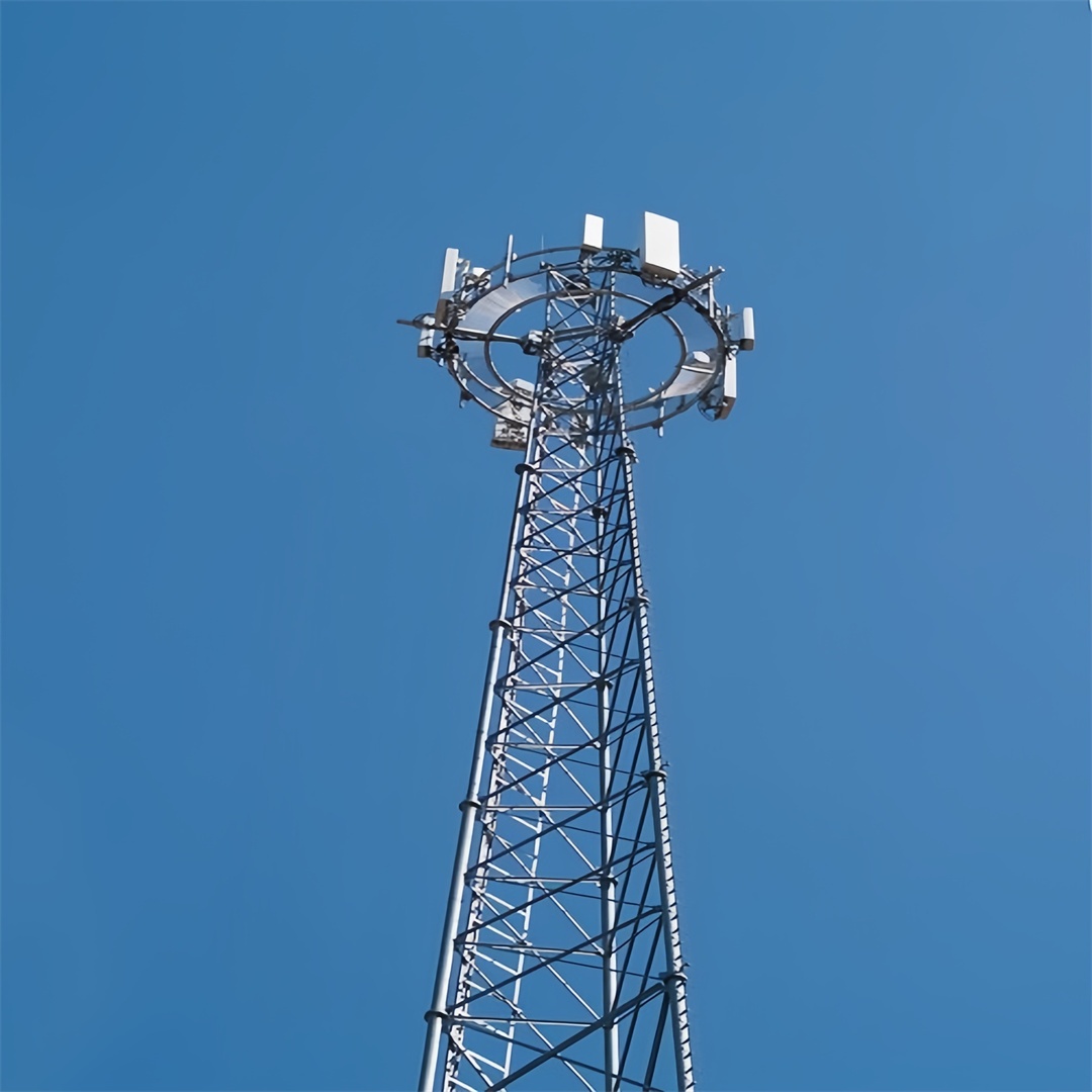 3 Legged Tubular Galvanized Steel Self Supporting 5G 4G Wifi Microwave Telecom Antenna Tower